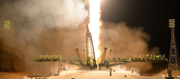 Старт пилотируемого корабля Союз МС-12 Старт пилотируемого корабля Союз МС-12 - Sputnik Беларусь