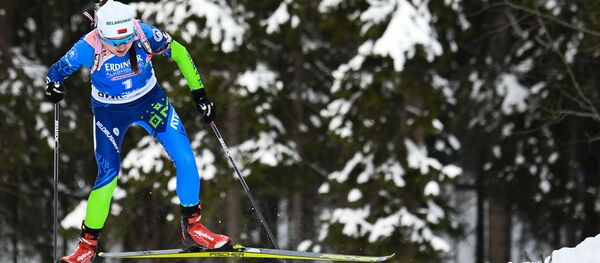 Ирина Кривко на чемпионате мира по биатлону в шведском Эстерсунде Ирина Кривко на чемпионате мира по биатлону в шведском Эстерсунде - Sputnik Беларусь