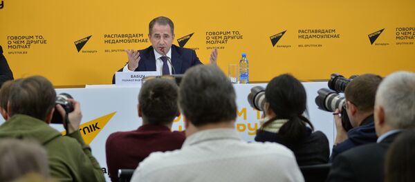 Пресс-конференция посла России Михаила Бабича на Sputnik  - Sputnik Беларусь