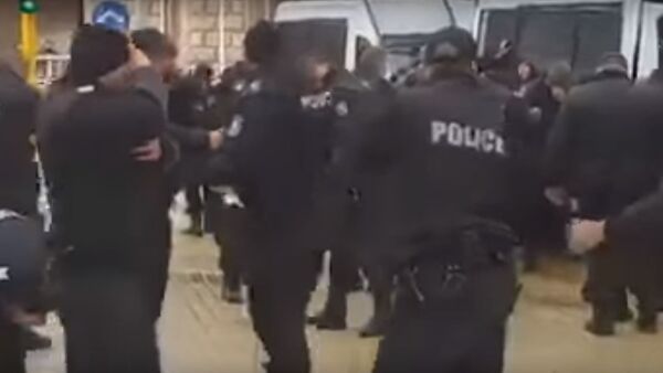 Курьез в Болгарии: полицейские на демонстрации разогнали самих себя - Sputnik Беларусь