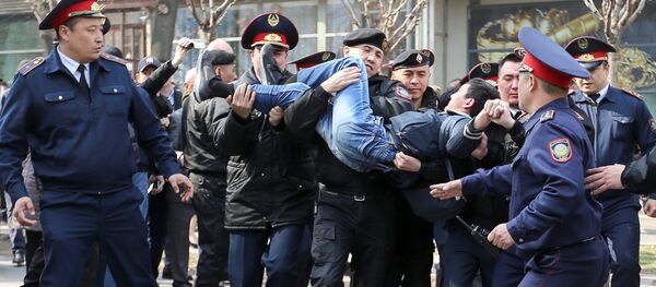 Акция протеста в Алматы, Казахстан, 22 марта 2019 года - Sputnik Беларусь