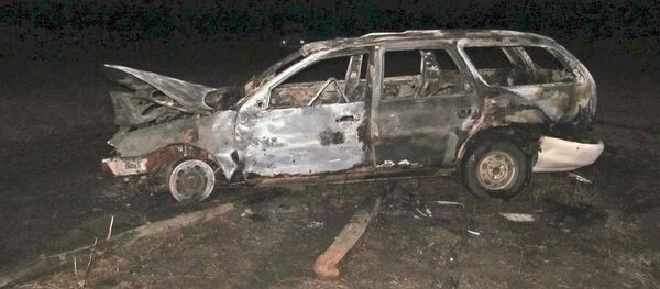 Сгоревшая машина - Sputnik Беларусь