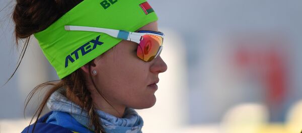 Белорусская биатлонистка Елена Кручинкина - Sputnik Беларусь