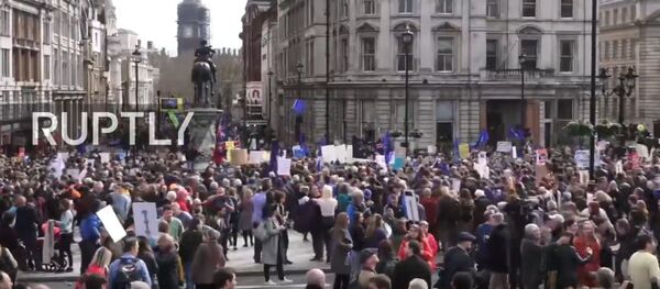 Тысячи англичан вышли на улицу, требуя второго референдума по Brexit  - Sputnik Беларусь