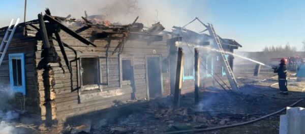 Пожар в Ганцевичском районе, где погиб мужчина - Sputnik Беларусь