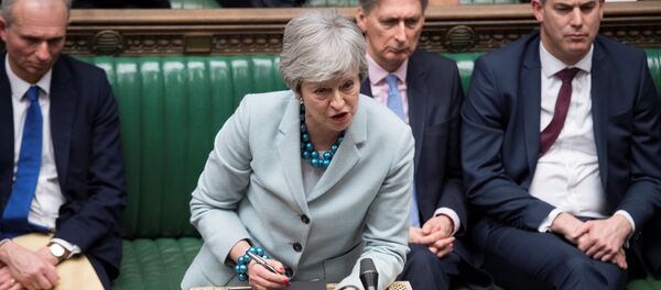 Премьер-министр Великобритании Тереза Мэй на заседании парламента - Sputnik Беларусь