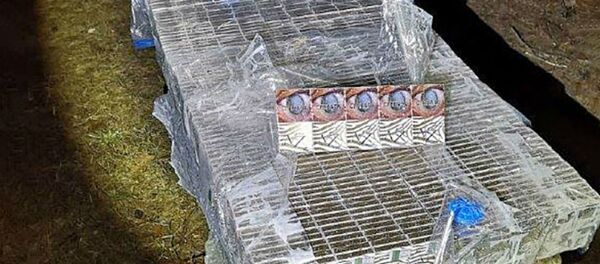 Белорусские контрабандные сигареты выловили в Литве Белорусские контрабандные сигареты выловили в Литве - Sputnik Беларусь