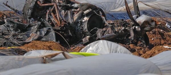 Остатки самолета на поле возле Эрцхаузена - Sputnik Беларусь