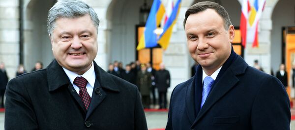 Петр Порошенко и Анджей Дуда Петр Порошенко и Анджей Дуда - Sputnik Беларусь