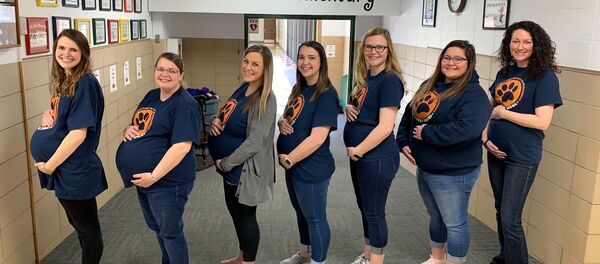 Семь учителей забеременели в американской школе Семь учителей забеременели в американской школе - Sputnik Беларусь