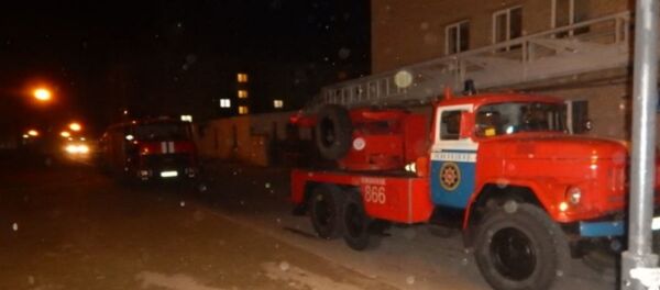 Пожар в студенческом общежитии Новополоцка Пожар в студенческом общежитии Новополоцка - Sputnik Беларусь