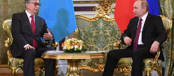 Президент РФ Владимир Путин и президент Казахстана Касым-Жомарт Токаев - Sputnik Беларусь