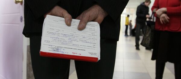 В коридоре поликлиники, архивное фото - Sputnik Беларусь