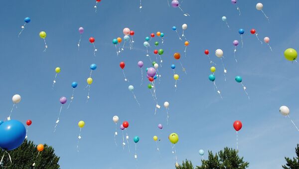 Воздушные шарики в небе - Sputnik Беларусь