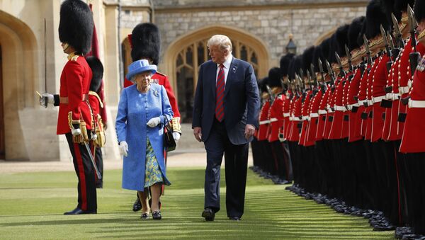 Королева Великобритании Елизавета II и президент США Дональд Трамп - Sputnik Беларусь