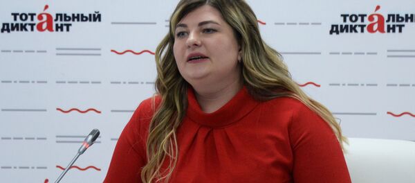 Руководитель проекта Тотальный диктант Ольга Ребковец  - Sputnik Беларусь