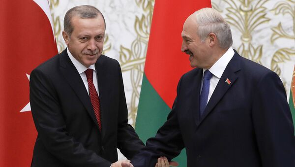Президент Беларуси Александр Лукашенко и президент Турции Реджеп Эрдоган - Sputnik Беларусь