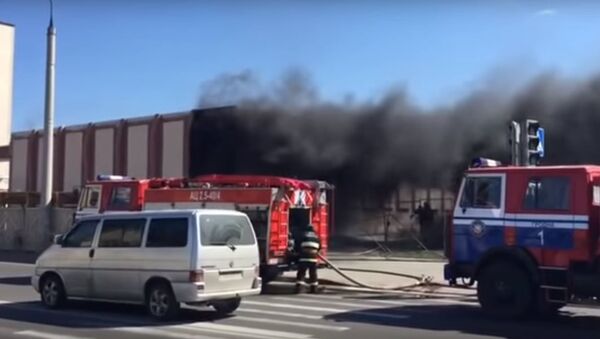 Здание почты горело в Гродно  - Sputnik Беларусь