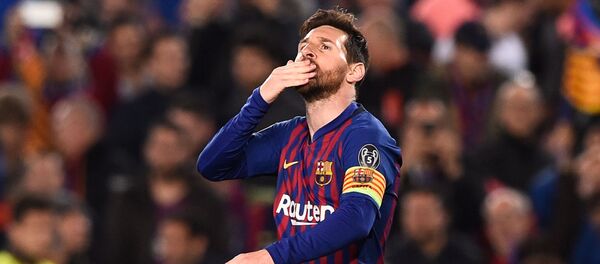 Аргентинский форвард Барселоны Лионель Месси - Sputnik Беларусь