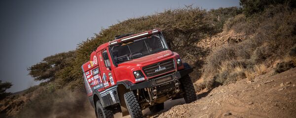 МАЗаўскі капотнік на этапе ралі ў Марока МАЗаўскі капотнік на этапе ралі ў Марока - Sputnik Беларусь