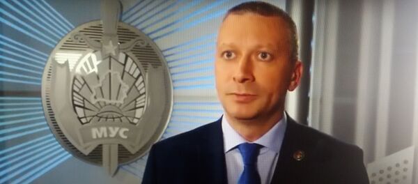 Заместитель начальника ГУНиПТЛ МВД Дмитрий Цаюн - Sputnik Беларусь