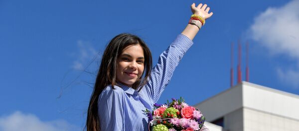 Вера Ярошик в пресс-центре Sputnik - Sputnik Беларусь