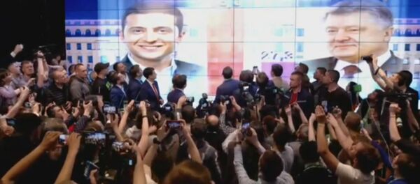 Выступление Владимира Зеленского после оглашения предварительных результатов - Sputnik Беларусь