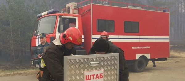 Лесной пожар в Гродненском районе ликвидировало более 300 спасателей - Sputnik Беларусь