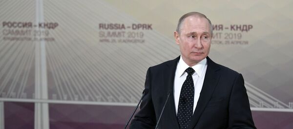 Президент РФ В. Путин встретился с лидером КНДР Ким Чен Ыном - Sputnik Беларусь