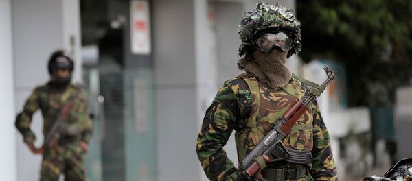 Солдаты на Шри-Ланке после серии взрывов - Sputnik Беларусь