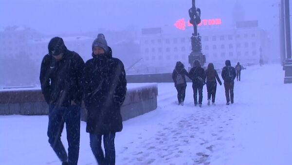 Зима вернулась: Екатеринбург неожиданно завалило снегом - видео - Sputnik Беларусь