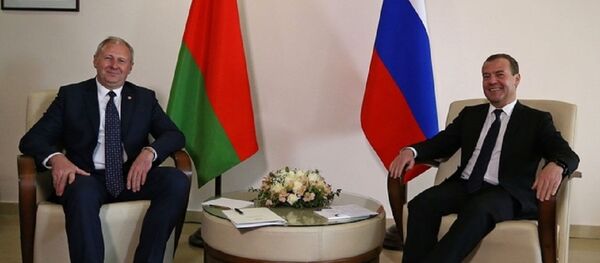 Сергей Румас и Дмитрий Медведев - Sputnik Беларусь