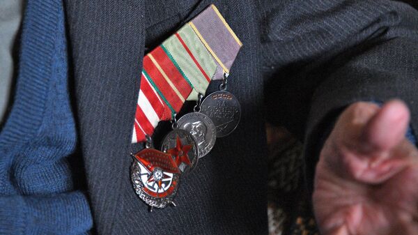 Медали ветерана, архивное фото - Sputnik Беларусь