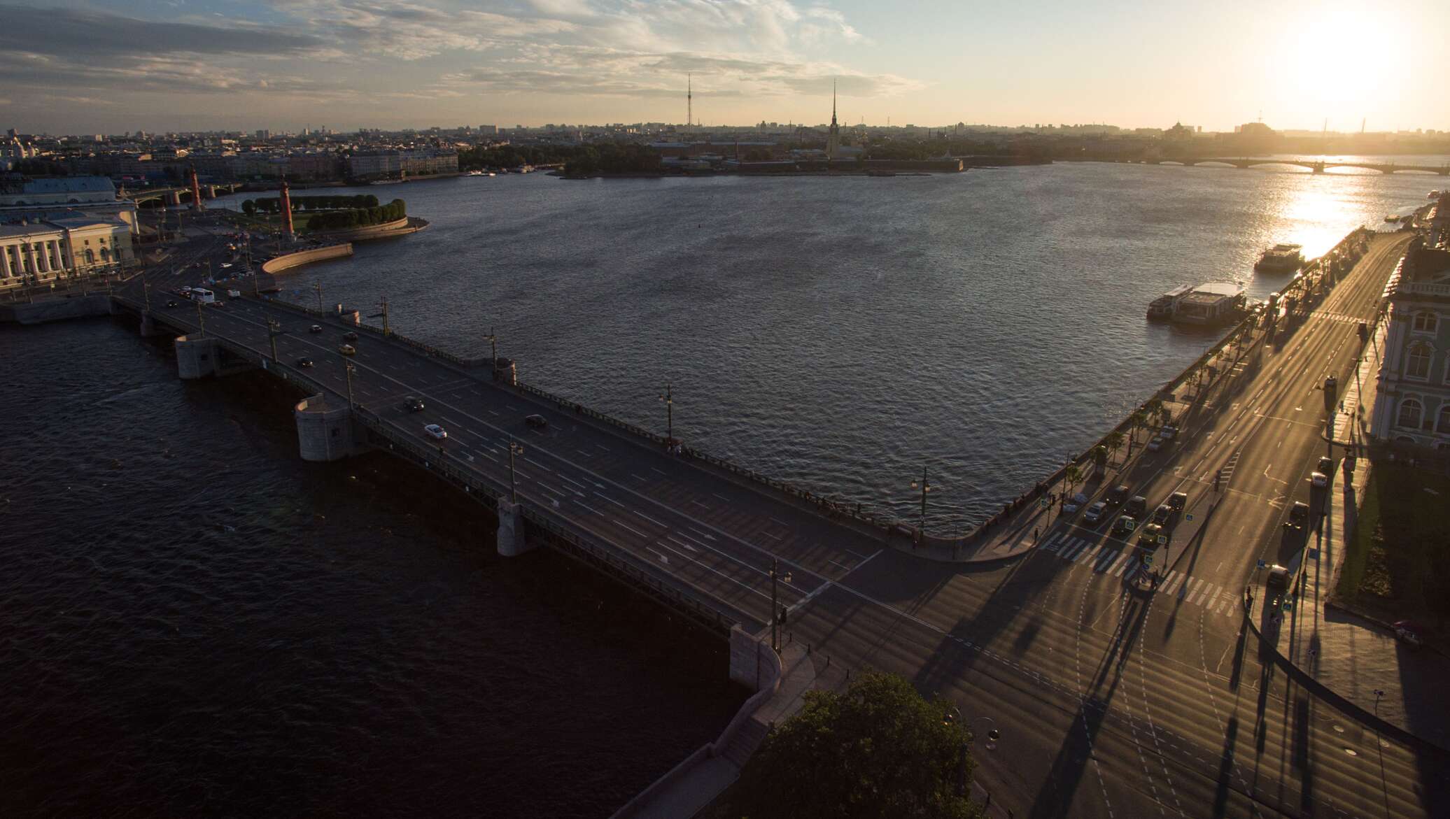 мост под водой в питере