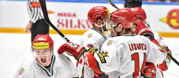 Хоккеисты сборной Беларуси на ЧМ в пердиве в Нур-Султане - Sputnik Беларусь