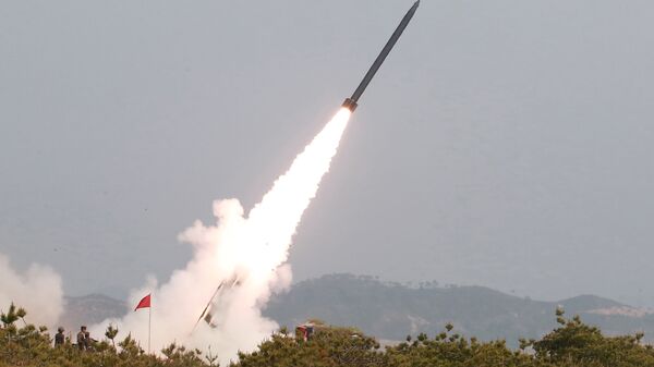 Пуск ракет в Северной Корее, архивное фото - Sputnik Беларусь