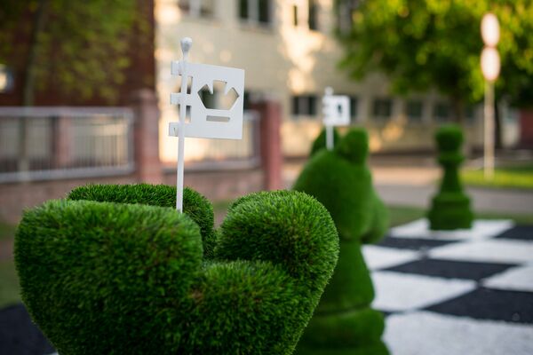 Фотофакт: гигантская шахматная доска появилась в Минске - Sputnik Беларусь