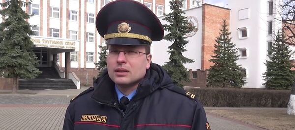 Официальный представитель УВД Могилевского облисполкома Дмитрий Игнатович - Sputnik Беларусь