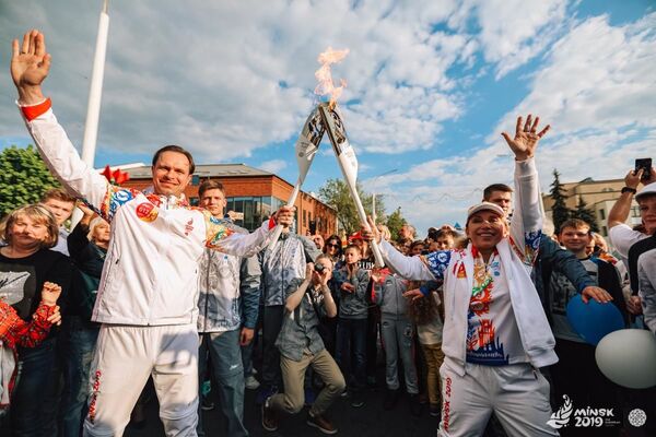 Эстафета огня Пламя мира в Бресте - Sputnik Беларусь