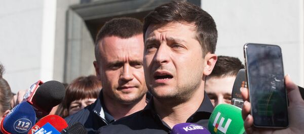 Брифинг избранного президента Украины В. Зеленского - Sputnik Беларусь