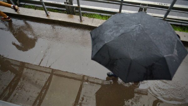 Прохожий под зонтом во время дождя - Sputnik Беларусь