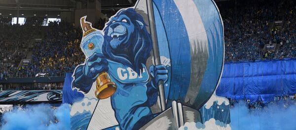 Баннер на зрительской трибуне - Sputnik Беларусь