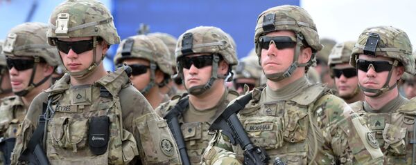 Вайскоўцы падраздзялення сухапутных войскаў ЗША Вайскоўцы падраздзялення сухапутных войскаў ЗША - Sputnik Беларусь