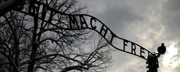 Центральные ворота бывшего концентрационного лагеря Аушвиц-Биркенау в Освенциме. - Sputnik Беларусь