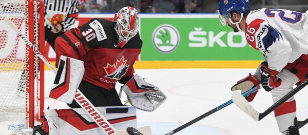 Момент матча Канада - Чехия на чемпионате мира по хоккею - Sputnik Беларусь