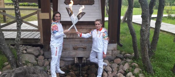 Агонь II Еўрапейскіх гульняў даставілі ў Александрыю Агонь II Еўрапейскіх гульняў даставілі ў Александрыю - Sputnik Беларусь