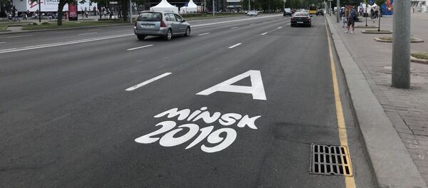 Разметка да Еўрапейскіх гульняў Разметка да Еўрапейскіх гульняў - Sputnik Беларусь