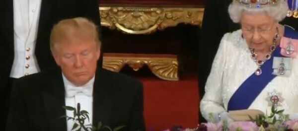 Трамп едва не задремал во время речи королевы Елизаветы II - Sputnik Беларусь