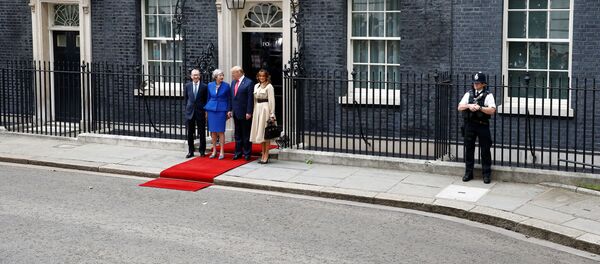 Встреча президента США Дональда Трампа с премьер-министром Великобритании Терезой Мэй  - Sputnik Беларусь