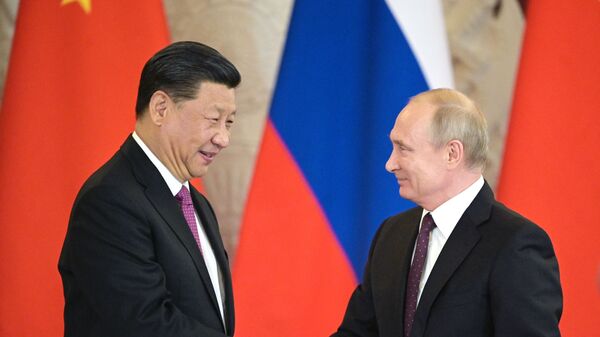 Президент РФ Владимир Путин и председатель Китайской Народной Республики Си Цзиньпин - Sputnik Беларусь